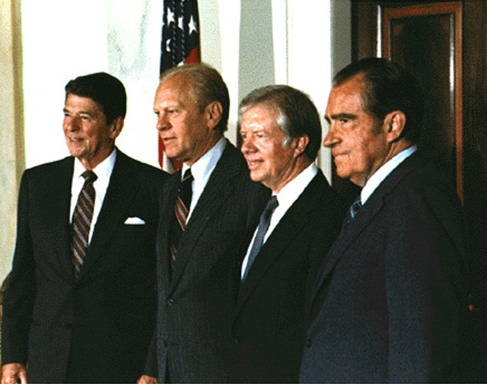 Gerald Ford decides Richard Nixon is "not a crook"